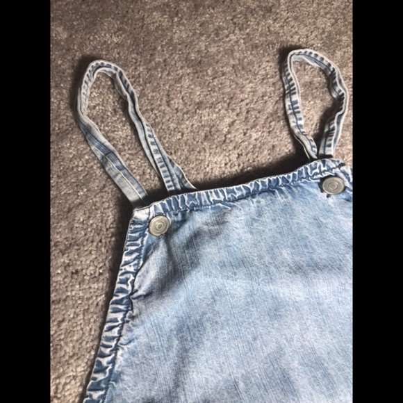 ••Donated••Skies Are Blue • Jean Overall Dress - Picture 3 of 4